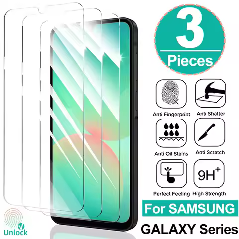 Tempered Glass Screen Protector For Samsung Galaxy S25 S24 S23 Plus Ultra 23FE S25Edge A56 M56 F56 A