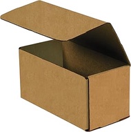 Aviditi M833K Corrugated Mailers, 8" x 3" x 3", Kraft (Pack of 50)