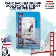 PAMP San Francisco Golden Gate Bridge 1 oz Silver Bar