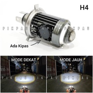 Lampu Utama LED H4 D3 Laser Kipas IBRIGHT Super Terang AC DC