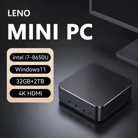 2026 Mini PC Gamer Computer Intel Core i7-8650U 32GB RAM 1/2TB SSD FHD Bluetooth WiFi6 TYPE-C Window