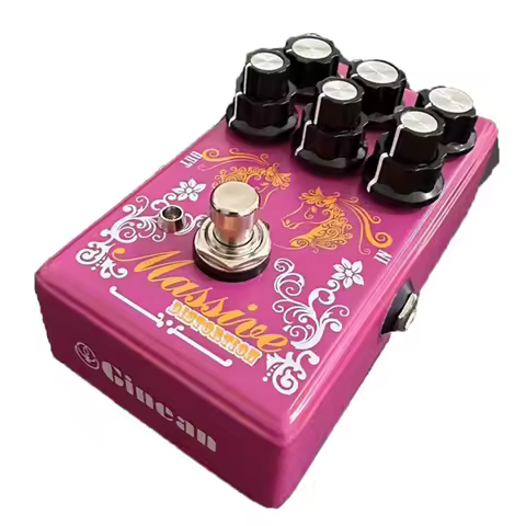 A98TGuitar Distortion Overdrive Effect Pedal, Depth ,Level,3-Band Parametric EQ Sound Modifier,Overd