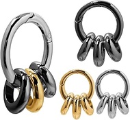 DEWGEM Classic Ear Weights Heavy Hangers for Ear Tunnels Hoops Dangle Gauges Plugs for Women Stainle