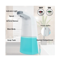 Automatic Alcohol Dispenser Foam Dispenser Foaming Soap Induction Liquid Hand Sanitize Washing Machine Intelligent Touchless Infrared Sensor 5.0 Battery Type 300ml