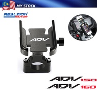 REALZIONMOTOR For Honda Adv 150 160 Adv150 Adv160 Mobile Phone Bracket Stand Holder CNC Aluminum Motorcycle Accessories