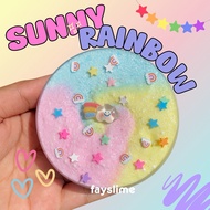 Sunny rainbow crunchy slime free charm | Slime crunchy | Slime cloud