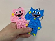 現貨NEW🔴🔵HUGGY WUGGY PUSH POP BUBBLE POT IT 解壓泡泡鎖匙扣  POPPY PLAYTIME PROJECT PLAYTIME DOLL玩偶 毛公仔 波比玩具
