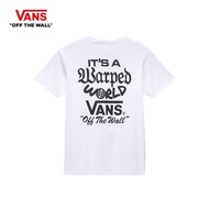 VANS WARPED WORLD SS - WHITE เสื้อยืด VANS ชาย หญิง