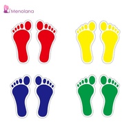 [Menolana] Footprint Stickers Recognizable Practical Kids Floor Decals for Decoration Nursery Room C