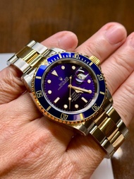 Rolex 勞力士 16613 Submariner 極高質 紫面 未磨殼 not 16610 16618 1680