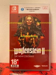《今日快閃價》（中古二手）Switch NS遊戲 德軍總部2 新巨像 Wolfenstein II The New Colossus 港版中英文版