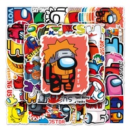 Funny 50 Piece Among Us DIY Creative Motor Stickers Car Stickers Helmater Stickers