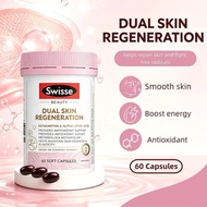 Swisse Dual Skin Regeneration 60 Capsules Astaxanthin ALA Skin Brightening Antioxidant Support