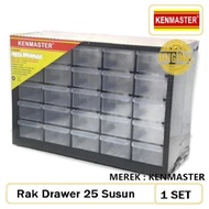 25-Component Shelf Kenmaster 25-Slot Drawer Box Shelf/ Shelf Organizer