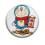 Popular Lucky Doraemon Cartoon Badge Brooch Gift 58mm Tinplate Decoration Bar Chiguzi Merchandise Ba