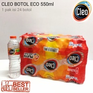 Cleo Botol 550ml air mineral eco pak 24 botol 550 ml ✅