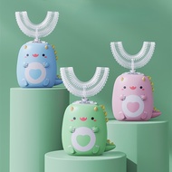 Children's U-shaped electric toothbrush 2-6-12 year old baby mouth with food grade silicone brush he