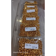 shining Gold beads (2mm-6mm)