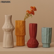 Nordic Morandi Ceramic Geometric Vase Ornament Decoration Flower Vase
