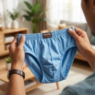 3Pcs Men's Cd Gestex Men's Underwear Comfortable MaterialOriginal Size ML Xl 3L 4L 5L Sku - 201 DEFI