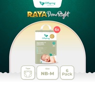 Offspring FeatherAir Premium Baby Diapers Tape NB396/S336/M288 [6 Packs]
