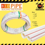 BIO PIPE PPR Pipe PN2.0 S3.2 PER ROLL 50m & 100m 1/2" (20mm), 3/4" (25mm) size