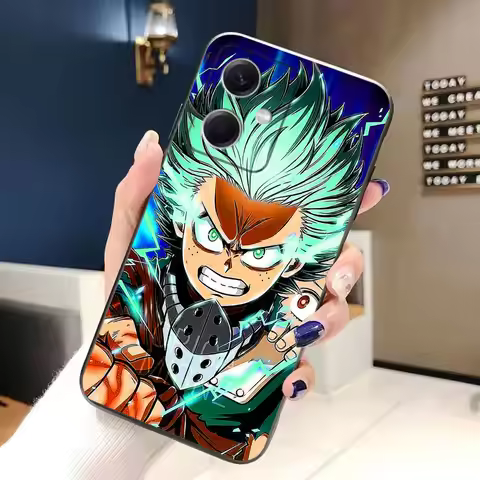 Cartoon My Hero Academy Phone Case For Redmi Note 15 14 13 12 12S 11 11T 11S 10 9T 9 Pro TPU Case Fu