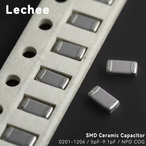 100pcs/lot 0201 0402 0603 0805 1206 NPO COG SMD Ceramic Capacitor 5pF 5.1pF 5.6pF 6.2pF 6.8pF 7pF 7.
