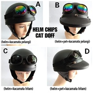 Retro Bogo Helmet Classic Leather Chip Glasses Chips Helmet Bogo Half Helmet Classic Helmet