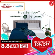 NeckPro True Bamboo Fitted Bedsheet Set | 1200 Thread Count Ultra-Cool OEKO-TEX| Fits Up To 14 Inche