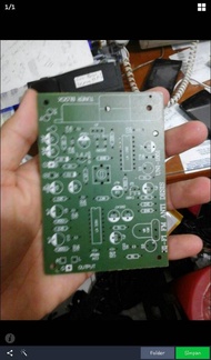 pcb tuner fm plus komponen ( termasuk tuner blok ) blom disolder