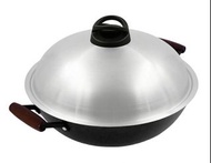 (有現貨圖)(可議價)美思工房 36CM 嚐 – 雙側耳輕鑄鐵炒鑊