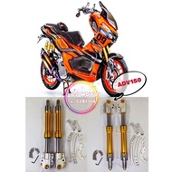 ADV150 UPSIDE DOWN FRONT FORK SET ALLOY CNC HONDA ADV-150 LAY USD KAYABA YSS DEPAN LEO ABSORBER