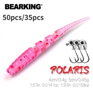 BEARKING Fishing Polaris Soft Plastic Lure (50 Pcs x 4cm/5cm)