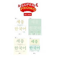 Korean 4-Book Package, Sejong Textbook, Workbook, Additional, Vocabulary 1A, 1B, 2A, 2B, 3A, 3B, 4A,
