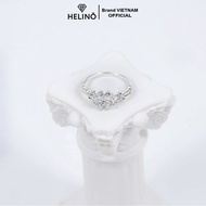 Nhẫn bạc nữ HELINO cỏ bốn lá đính đá cao cấp phụ kiện trang sức lấp lánh N21