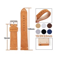 Suede Leather Watch Strap 18mm 20mm 22mm Quick Release Universal Band for Seiko Bracelet for Samsung Galaxy 6 5 4 Strap