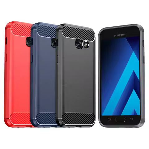 Thick Armor Shockproof Case For Samsung Galaxy A3 Core A5 A7 A8 A9 2018 A5 2018 A7 2018 A8 2018 Carb