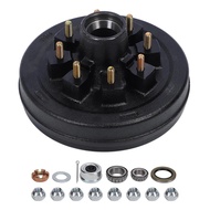 7000lbs Trailer Brake Drum 12 X 2in 8 On 6.5in Metal High Strength Brake Hub Drum for 7000lbs Traile