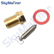 6F5-14390 Carburetor Float Needle Valve Assembly For Yamaha Boat Engine E40G E40J 40J 6F5-14390-20 A