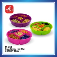 FC1 Raya Candy Fruit Kuih 5 Compartment Container bekas kuih raya