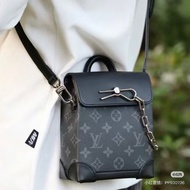 近全新🧨路易威登新款男包LV nano stemer黑灰斜背包大全配 M82774