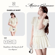 Derose Studio – Short A-line pleated Isabelle Skirt with ladylike stones