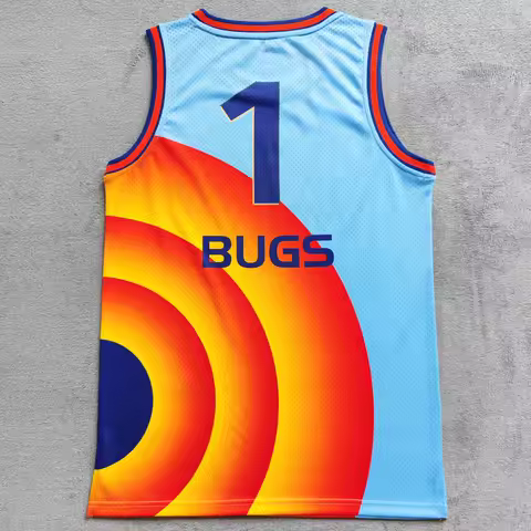 Trillest 2021 Movie Space Jam 2 A New Legacy Tune Squad 1 BUGS Basketball Jerseys Halloween Uniforms