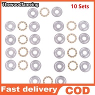 THEFAM 10Sets Thrust Bearing F8-22M 7 F8 22m Inner Diameter 8mm Plane Planar Miniature Axial Bearing