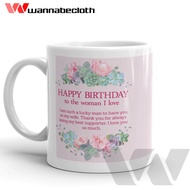 Custom Printed Mug Souvenir Mug Gift Wife's Birthday Mug Happy Birthday Wife Mug