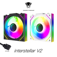 Jungle Leopard Interstellar V2 PC Case Fan Building Bloc Infinite Mirror 12CM Fan 5V 3PIN ARGB Sync