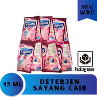 ❤MIYAZMARKET❤ Sayang Deterjen Cair 45 m sachetl / Deterjen Cair Sayang 45 ml / Sayang Detergen 1000