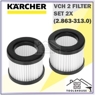 Karcher VCH 2 Cordless Vacuum Filter Set 2X (2Pcs/Box) VCH 2 无绳真空吸尘器过滤器套装 Set Penapis Vakum Mini Vak