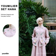 YOUMI Wanita Baju Pink Embroidered Women Set